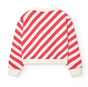 Boboli Red Stripe Sweatshirt