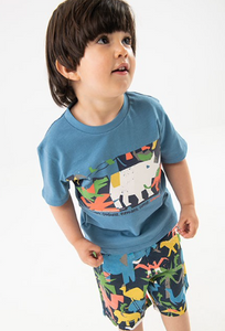 Boboli Dino Print Shorts