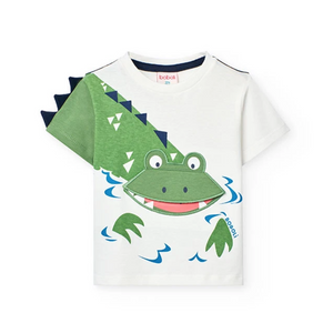 Boboli Tee Wrap Around Crocodile Print