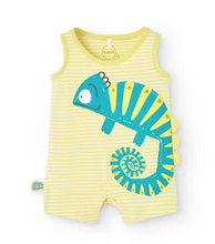 Load image into Gallery viewer, Boboli Baby Shortie Playsuit Chameleon
