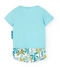 Load image into Gallery viewer, Boboli Baby Tee and Short Gecko Print
