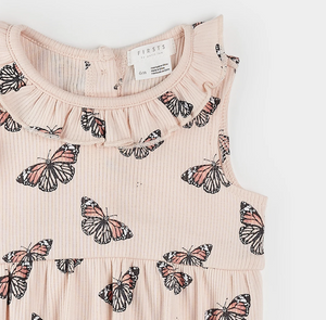 Petit Lem Monarch Print Bubble Playsuit