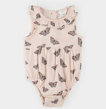 Load image into Gallery viewer, Petit Lem Monarch Print Bubble Playsuit
