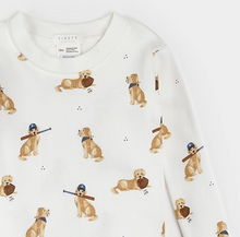 Load image into Gallery viewer, Petit Lem Golden Retriever Print Baby Pyjamas
