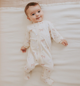 Petit Lem Piglet Print Sleeper