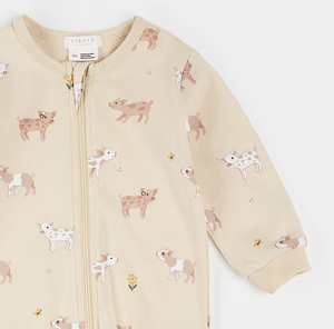 Petit Lem Piglet Print Sleeper