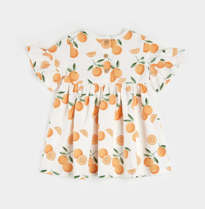 Petit Lem Oranges Print Dress Set