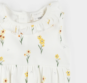 Petit Lem Daffodil Print Shortie Playsuit