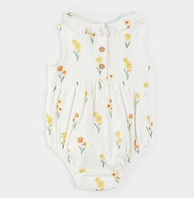 Load image into Gallery viewer, Petit Lem Daffodil Print Shortie Playsuit
