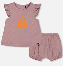 Load image into Gallery viewer, Deux Par Deux Jersey Top and Bloomer
