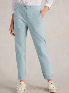 White Stuff UK Twister Chino Pant Light Blue