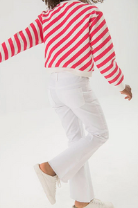 Boboli Red Stripe Sweatshirt