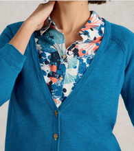 Load image into Gallery viewer, White Stuff UK Naria Linen Blend Cardi Bright Blue
