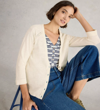 Load image into Gallery viewer, White Stuff UK Naria Linen Blend Cardi Natural
