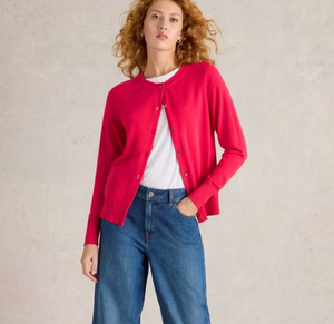 White Stuff UK Lulu Cardi Bright Pink