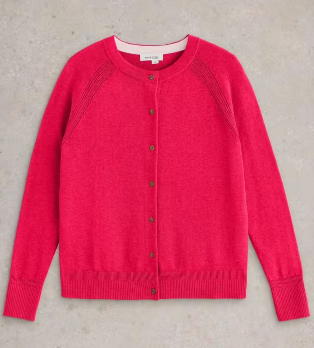 White Stuff UK Lulu Cardi Bright Pink