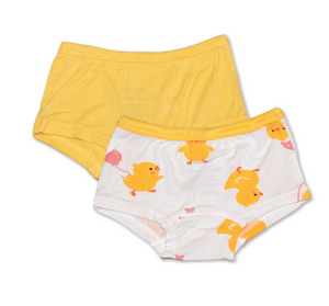 Silkberry Girls 2pack Bamboo Boxer Briefs Chick Mix