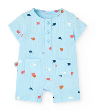 Load image into Gallery viewer, Boboli Baby Shortie Playsuit Ocean Print
