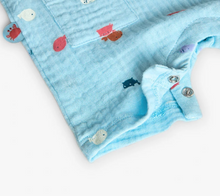 Load image into Gallery viewer, Boboli Baby Shortie Playsuit Ocean Print
