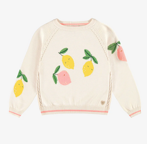 Souris Mini Lemon Motif Sweater