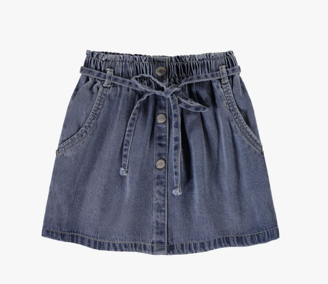 Souris Mini Flare Denim Skirt