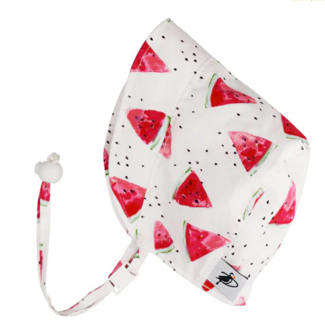 Watermelon Print Cotton Bonnet