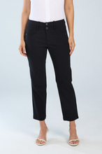 Load image into Gallery viewer, Brenda Beddome Original Crop Straight Leg Pant Black
