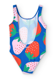 Boboli Strawberry Print Swimsuit