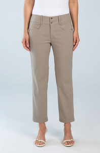 Brenda Beddome Original Crop Pant Straight Leg Mushroom