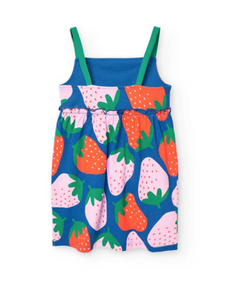 Boboli Strawberry Print Dress