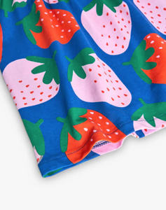 Boboli Strawberry Print Dress