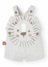 Load image into Gallery viewer, Boboli Lion Applique Overall and Tee
