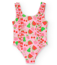 Load image into Gallery viewer, Boboli Fruit Print Ruffle Swimsuit
