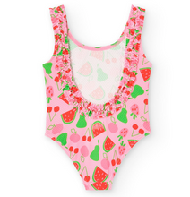 Load image into Gallery viewer, Boboli Fruit Print Ruffle Swimsuit
