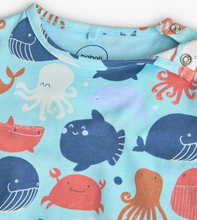 Load image into Gallery viewer, Boboli Ocean Print Baby Tee and Short
