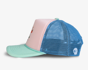 Headster Goose Berry Trucker Hat Pink Marshmallow