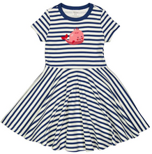 Load image into Gallery viewer, Freds World Pink Whale Stripe Dress
