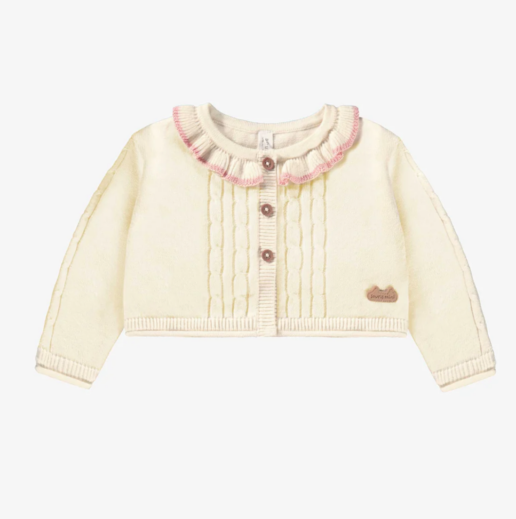 Souris Mini Baby Ruffle Cardigan