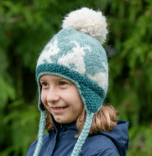 Load image into Gallery viewer, Ambler Kids Bunny Tales Pom Beanie with Ear Flaps
