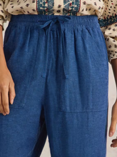 Load image into Gallery viewer, White Stuff UK Elle Linen Blend Trouser Chambray Blue
