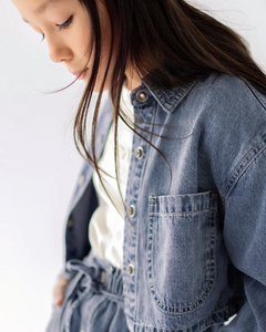 Souris Mini Crop Denim Shirt