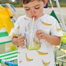 Load image into Gallery viewer, Souris Mini Denim Overall and Banana Tee
