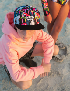 Headster Oasis Birds Snapback Black