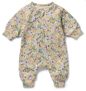Wilson and Frenchy Tiny Bloom Organic Terry Playsuit