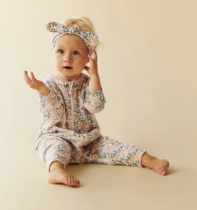 Wilson and Frenchy Tiny Bloom Organic Terry Playsuit