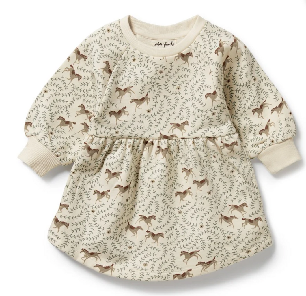 Wilson and Frenchy Trixie Horse Terry Sweat Dress
