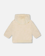 Load image into Gallery viewer, Deux Par Deux Plush Hoodie Bunny Pocket

