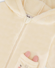 Load image into Gallery viewer, Deux Par Deux Plush Hoodie Bunny Pocket
