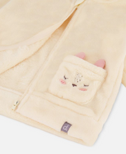 Load image into Gallery viewer, Deux Par Deux Plush Hoodie Bunny Pocket
