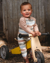 Load image into Gallery viewer, Deux Par Deux Stripe Sweater Knit Playsuit
